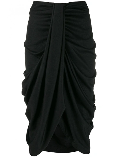 Shop Isabel Marant Datisca Wool Skirt In Black