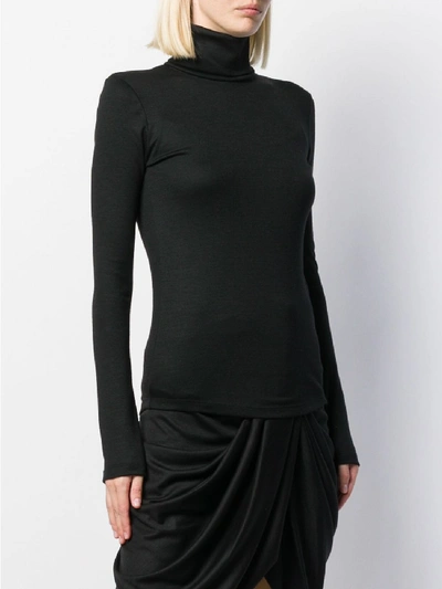 Shop Isabel Marant Doyela Wool Turtle Neck Sweater In Black