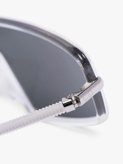 Shop Dior Eyewear Metallic Mercure Mirrored Sunglasses