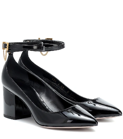 Shop Valentino Patent-leather Pumps In Black