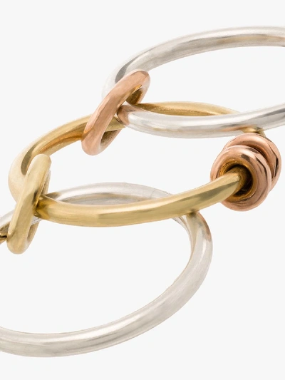 Spinelli Kilcollin 18k Yellow And Rose Gold Acacia Linked Rings In Silver Yellow Gold