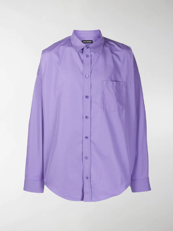 purple balenciaga shirt