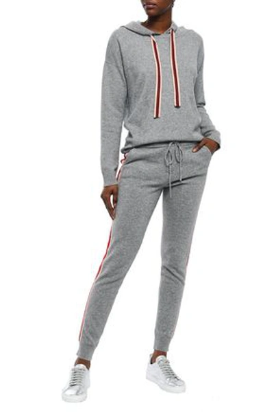 Shop Chinti & Parker Ringmaster Wool And Cashmere-blend Hoodie In Gray