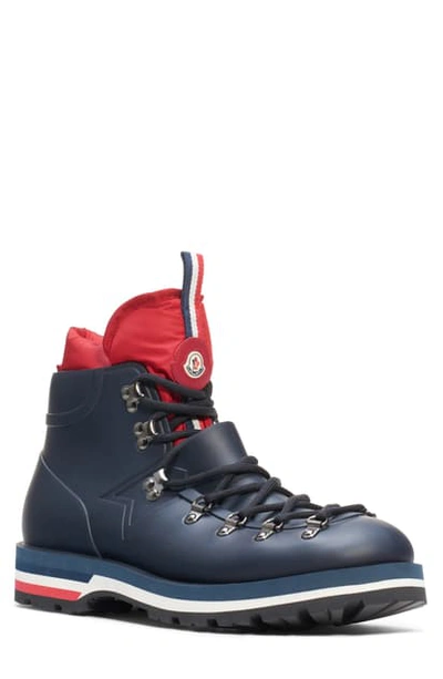 Shop Moncler Henoc Boot In Navy