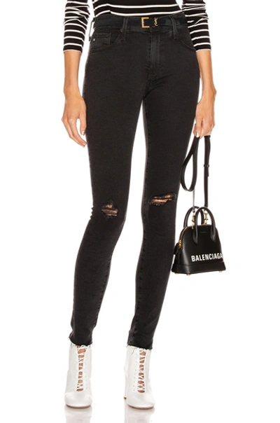 Shop Ag Farrah Skinny In Altered Black Destructed