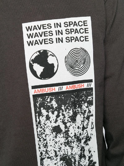 Shop Ambush Waves In Space Jumper In Black