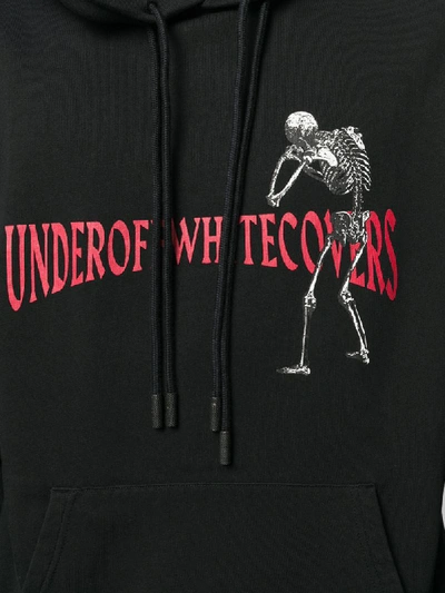 Shop Off-white X Undercover Skeleton Print Hoodie In Black