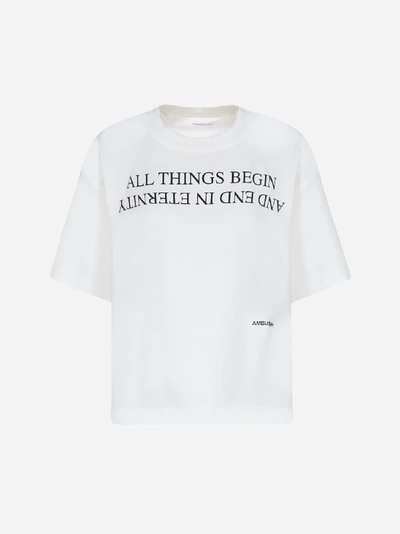 Shop Ambush Printed Cotton Boxy T-shirt