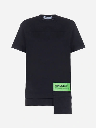 Shop Ambush Logo Waist-pocket Cotton T-shirt