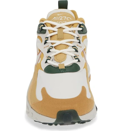Shop Nike Air Max 270 React Sneaker In Club Gold/ Light Bone/ Gold