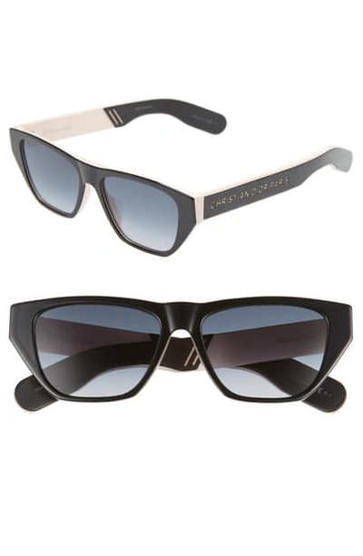 Shop Dior Insidout2s 54mm Flat Top Sunglasses In Blackpink/ Black Blue Crys