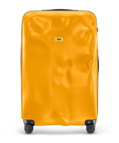 Shop Crash Baggage Icon Large Suitcase In Yellow