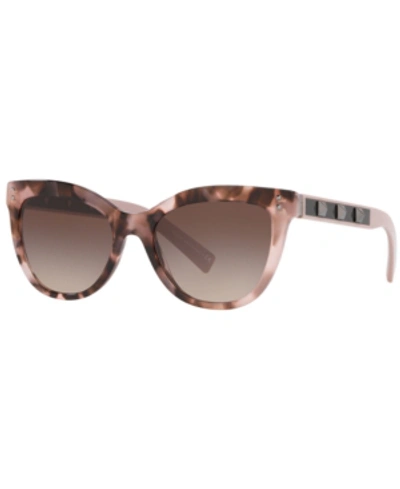 Shop Valentino Sunglasses, Va4049 54 In Havana Pink/gradient Brown