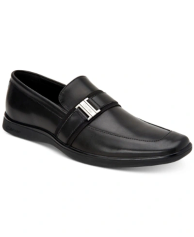 Shop Calvin Klein Men's Josiah Loafers Men's Shoes In Black