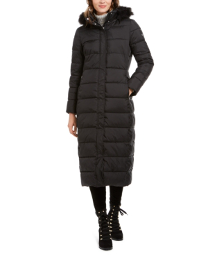 calvin klein maxi puffer coat