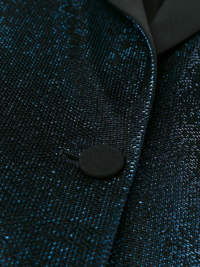 Shop Antonelli Metallic-effect Blazer In Blue