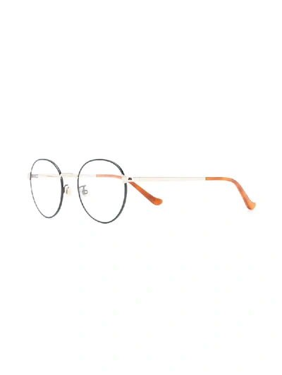 Shop Gucci Round Frame Optical Glasses In Gold