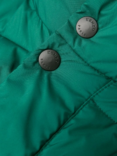 Shop Kenzo Perú Puffer Jacket In Green