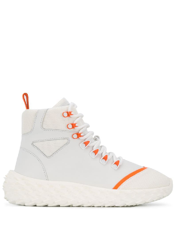 white platform sneaker boots