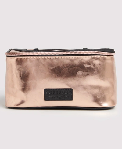 Shop Superdry Women's Vanity Bag Gold / Pink Camo - Size: 1size