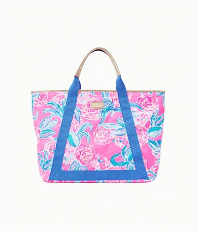 Shop Lilly Pulitzer Sofina Tote In Prosecco Pink Pinking Positive Reduced