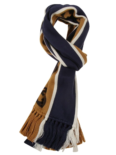 Shop Gucci Gg Scarf In Royal Blue