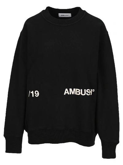 Shop Ambush Printed Sweatshirt In Black