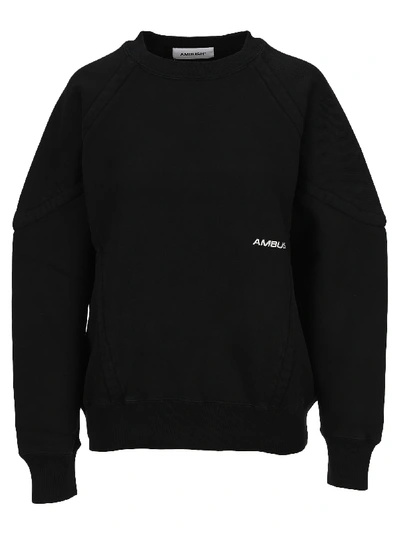 Shop Ambush Wide Piping Sweatshirt In Black