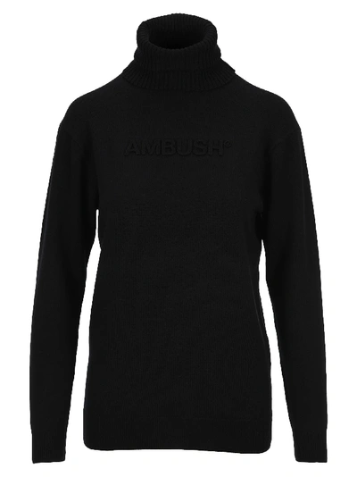 Shop Ambush Embossed Logo Sweater In Black