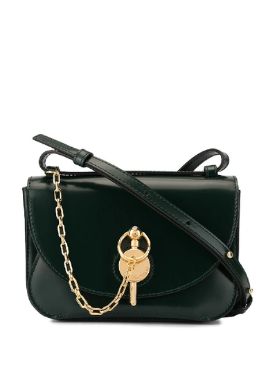 Shop Jw Anderson Midi Keyts Cross-body Bag In Green