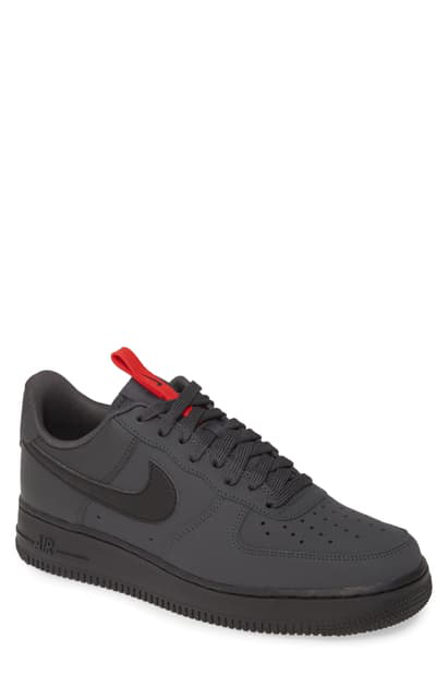 air force 1 black anthracite red