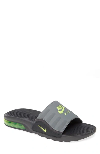 Shop Nike Air Max Camden Sport Slide In Anthracite/ Volt/ Dark Grey