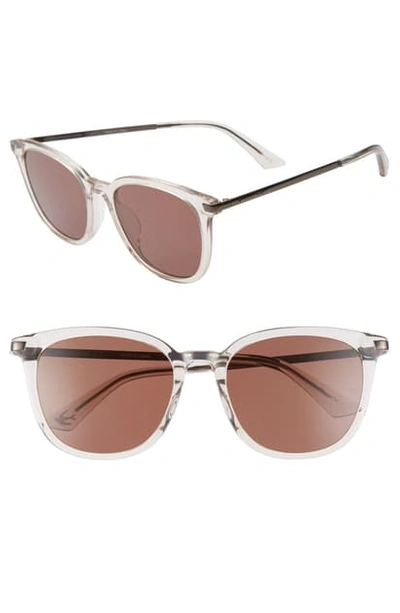 Shop Mcq By Alexander Mcqueen 55mm Cat Eye Sunglasses In Shiny Powder/ Brown