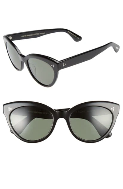 Shop Oliver Peoples Roella 55mm Polarized Cat Eye Sunglasses - Black