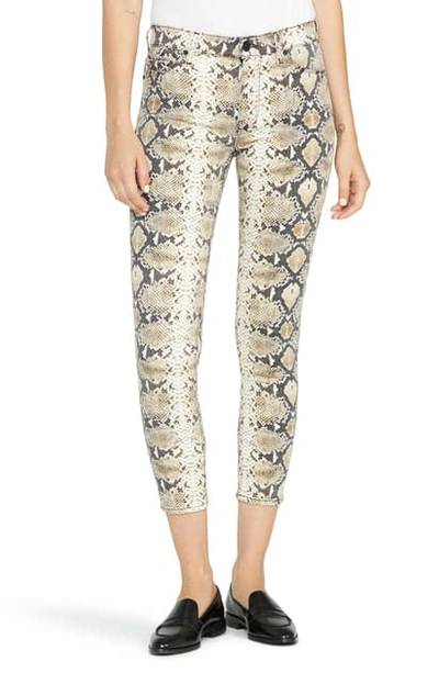 Shop Hudson Barbara High Waist Super Skinny Jeans In Tan Python