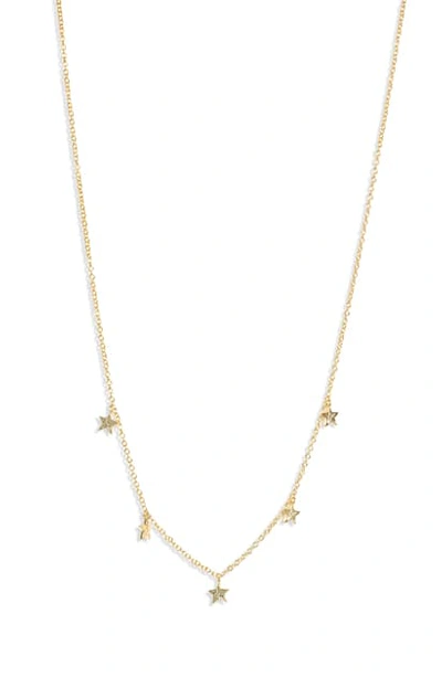 Shop Gorjana Gorgana Super Star Shaker Necklace In Gold