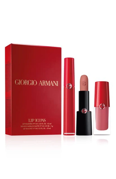 Shop Giorgio Armani Lip Icons Gift Set