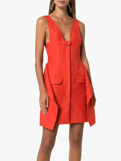 Shop Jacquemus La Robe Lecci Sleeveless Dress In Red