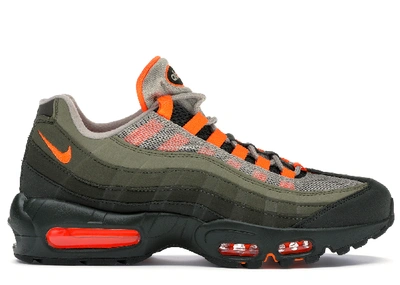 Pre-owned Nike  Air Max 95 Og Neutral Olive Total Orange In String/total Orange-neutral Olive