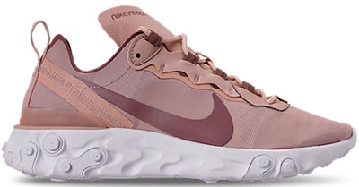 Pre-owned Nike React Element 55 Particle Beige (women's) In Particle Beige/smokey Mauve-white