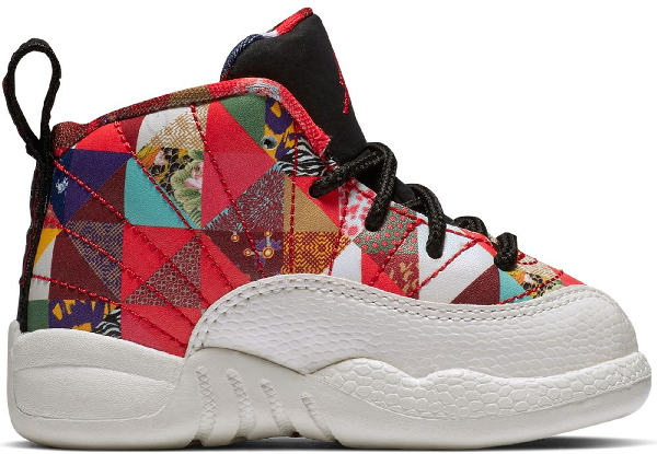 jordan 12 black true red sail