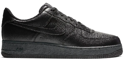 Pre-owned Nike  Air Force 1 Flyleather Black In Black/black-black