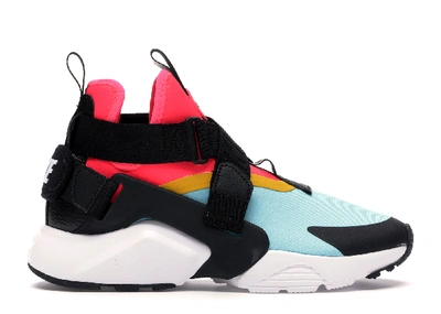 Pre-owned Nike Air Huarache City Multi-color (women's) In Bleached Aqua/black-racer Pink