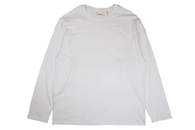Pre-owned Fear Of God  Essentials Boxy Graphic Long Sleeve T-shirt White