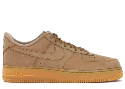 Pre-owned Nike Air Force 1 Low Flax (2018) In Flax/flax-gum Light Brown-outdoor Green
