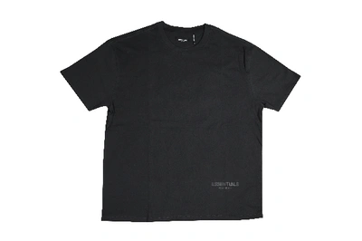 Pre-owned Fear Of God Essentials 3m Logo Boxy T-shirt Black/white