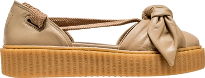 Pre-owned Puma Bow Creeper Sandal Rihanna Fenty Natural (women's) In Natural/natural-oatmeal