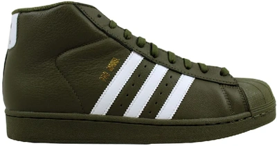 Pre-owned Adidas Originals  Pro Model Olive Green In Olive Green/white-gold Metallic
