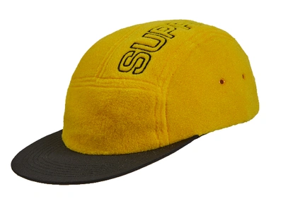 Pre-owned Supreme  Polartec Camp Cap Yellow