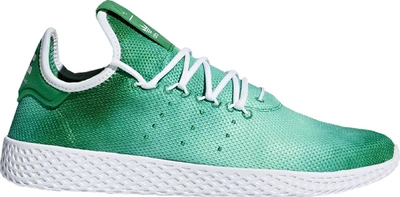 Pre-owned Adidas Originals  Tennis Hu Pharrell Holi Green In Bright Green/running White/running White